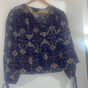 Trixxi long sleeve lightweight blouse